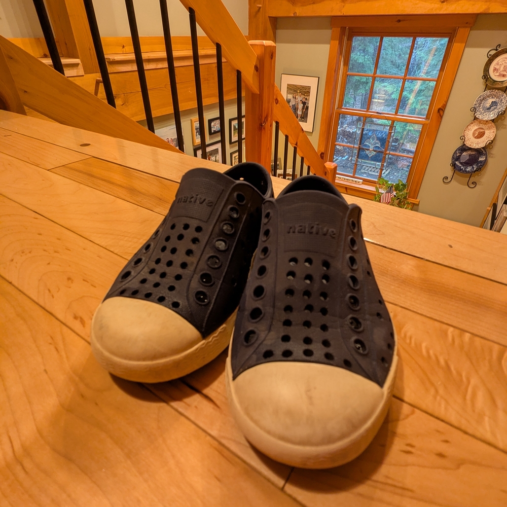 Native Black Slip-On Shoes